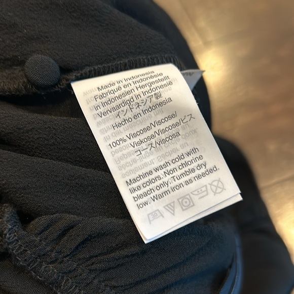 Madewell Smocked Button Pockets Sleeveless Wide Leg Jumpsuit Sz 8 Black - Picture 14 of 16